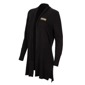 Ladies Longline Cardigan - Black