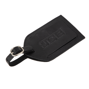 Milano Leather Luggage Tag - Black