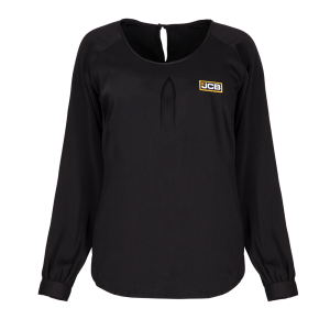 Ladies Mona LS Black Blouse